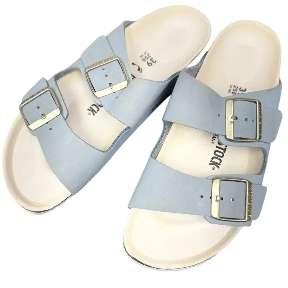 Birkenstock New Women's Arizona Sandal Sky Blue Nubuck | 39 EU - Picture 1 of 5